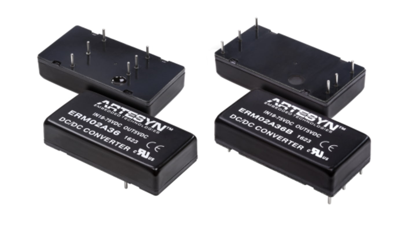 Artesyn ERM DC/DC-Wandler 10W 36 V dc IN, 12V dc OUT / 830mA Durchsteckmontage 3kV dc isoliert