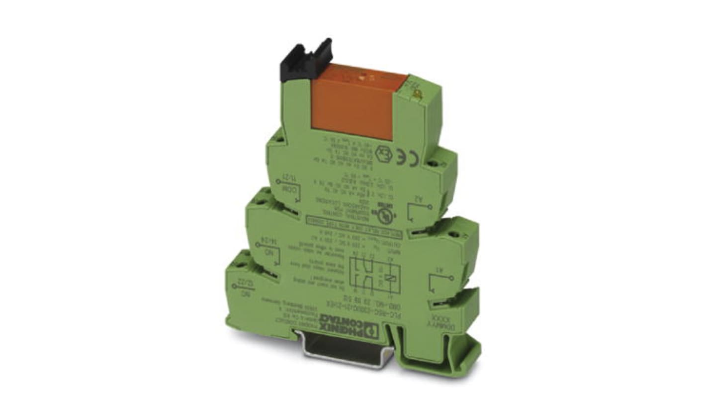 2909512 | Phoenix Contact Interface Relay, DIN Rail Mount, 220 V dc ...
