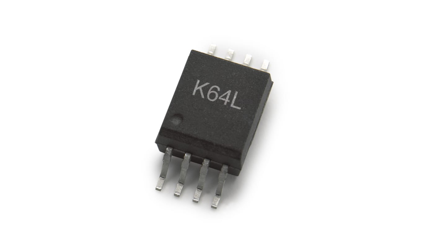 Broadcom, ACPL-K64L-560E AC/DC Input CMOS Output Dual Optocoupler, Surface Mount, 8-Pin SO