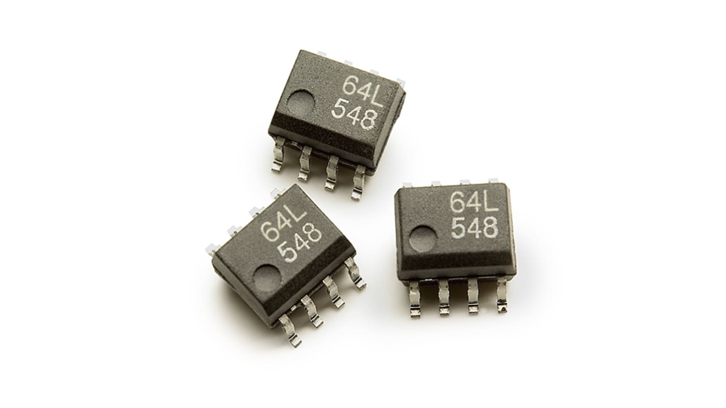 Broadcom ACPL SMD Dual Optokoppler AC/DC-In / CMOS-Out, 8-Pin SO, Isolation 3750 V eff.