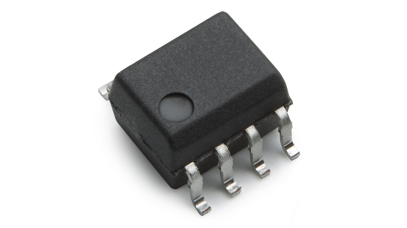 Broadcom, HCPL-063A-500E AC/DC Input Transistor Output Dual Optocoupler, Surface Mount, 8-Pin SO