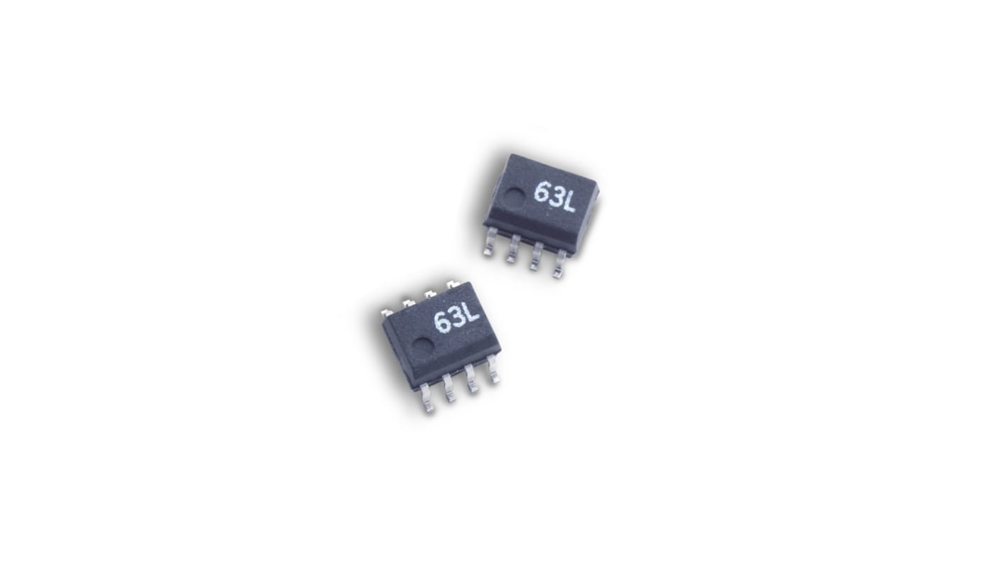 Broadcom HCPL SMD Dual Optokoppler AC/DC-In / Transistor-Out, 8-Pin SO, Isolation 3750 V eff.