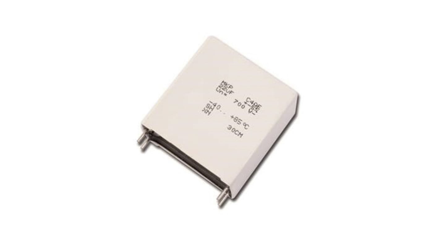 KEMET C4AQ Metallised Polypropylene Film Capacitor, 800V dc, ±5%, 2.7μF