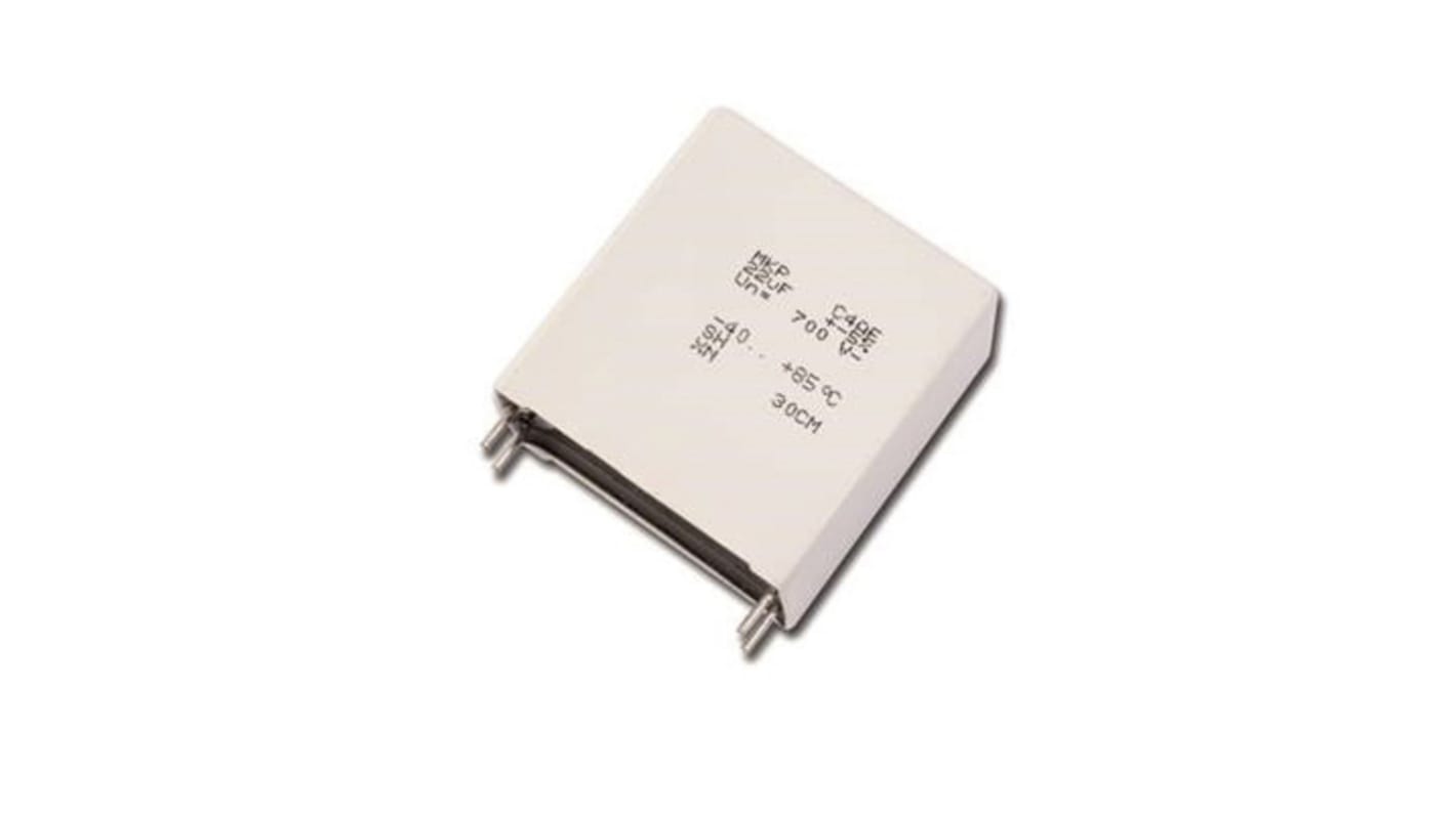 KEMET C4AQ Metallised Polypropylene Film Capacitor, 1.5kV dc, ±5%, 6μF