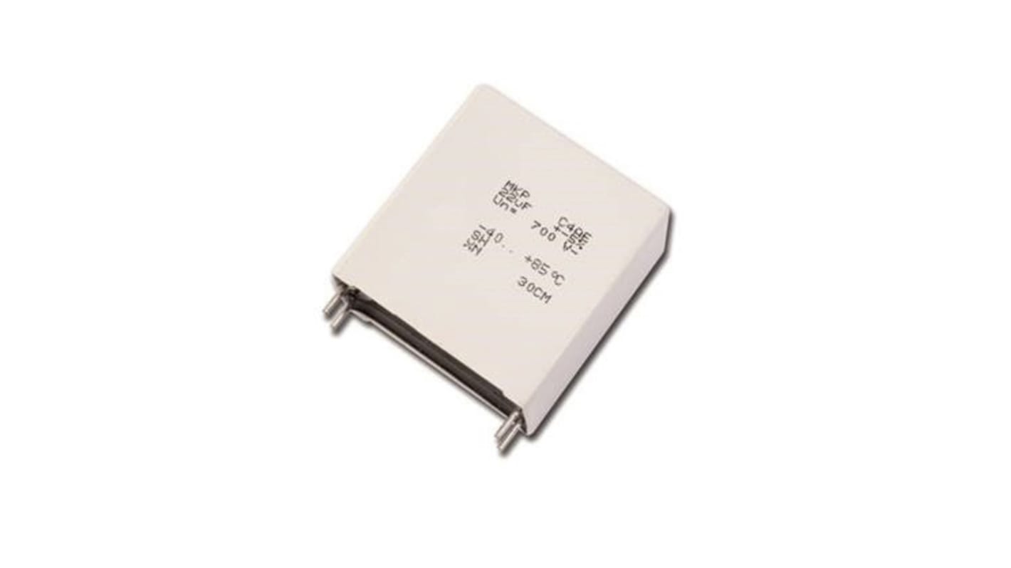 KEMET C4AQ Metallised Polypropylene Film Capacitor, 800V dc, ±5%, 12.5μF