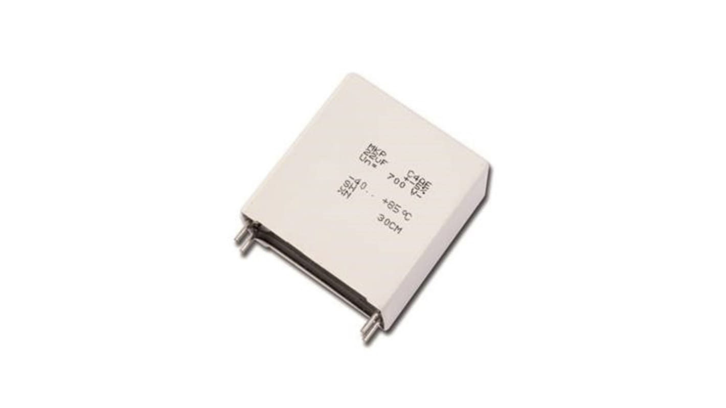 KEMET C4AQ Metallised Polypropylene Film Capacitor, 800V dc, ±5%, 5μF