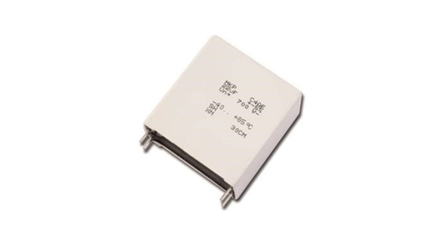 KEMET C4AQ Metallised Polypropylene Film Capacitor, 1.5kV dc, ±5%, 3μF