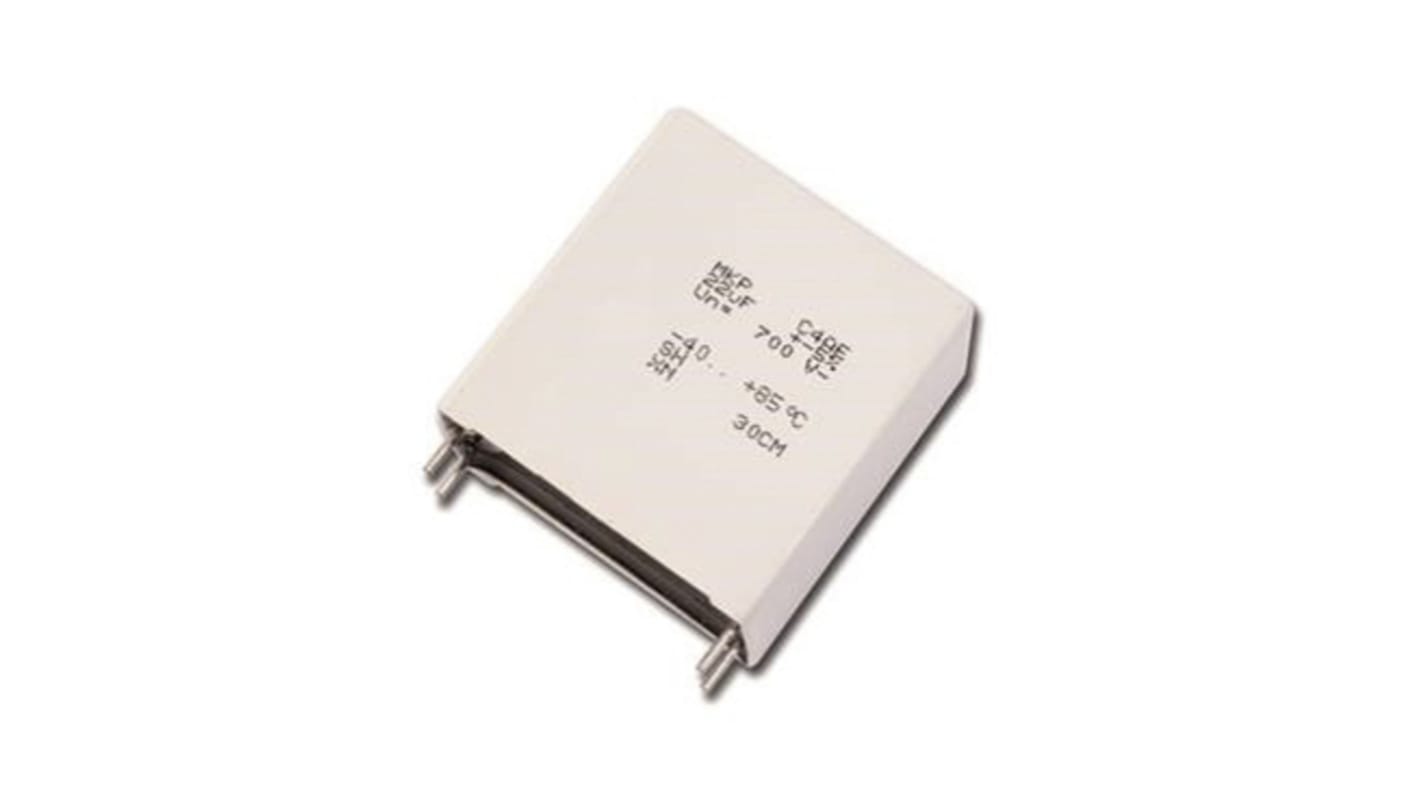 KEMET C4AQ Metallised Polypropylene Film Capacitor, 1.1kV dc, ±5%, 20μF