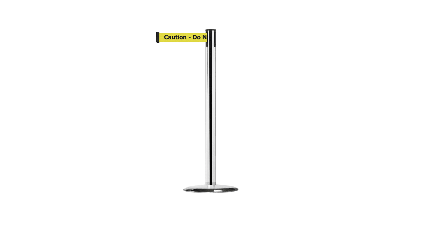 Tensator Retractable Barrier, 2.3m, Black, Yellow Tape