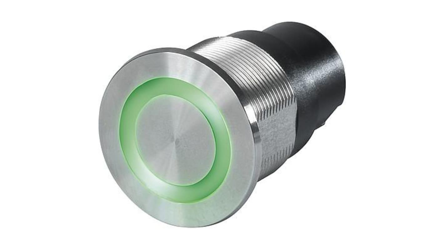 Schurter Capacitive Switch Latching,Illuminated, Green, Red, IP67