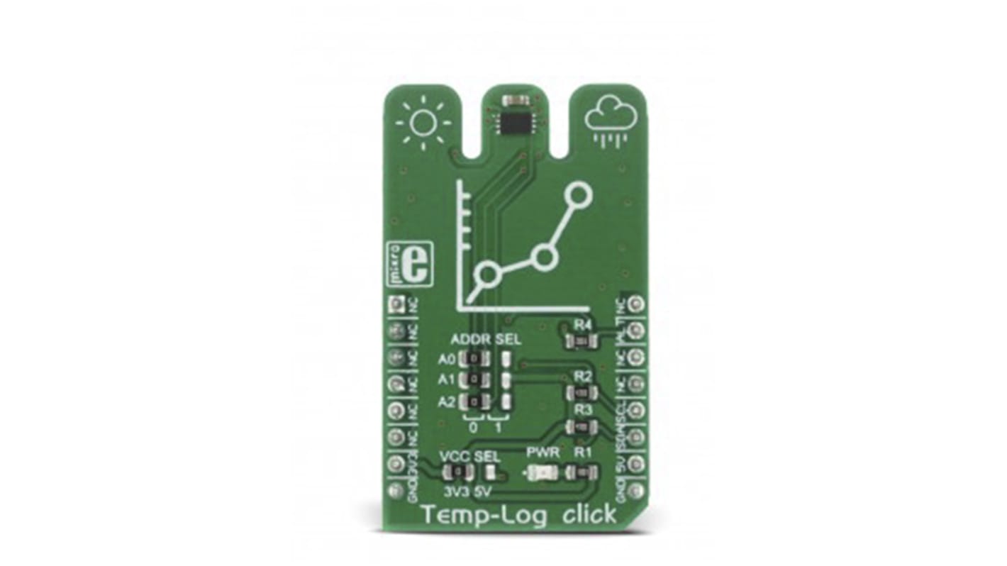 MikroElektronika Temp-Log Click mikroBus Click Board for AT30TSE758A