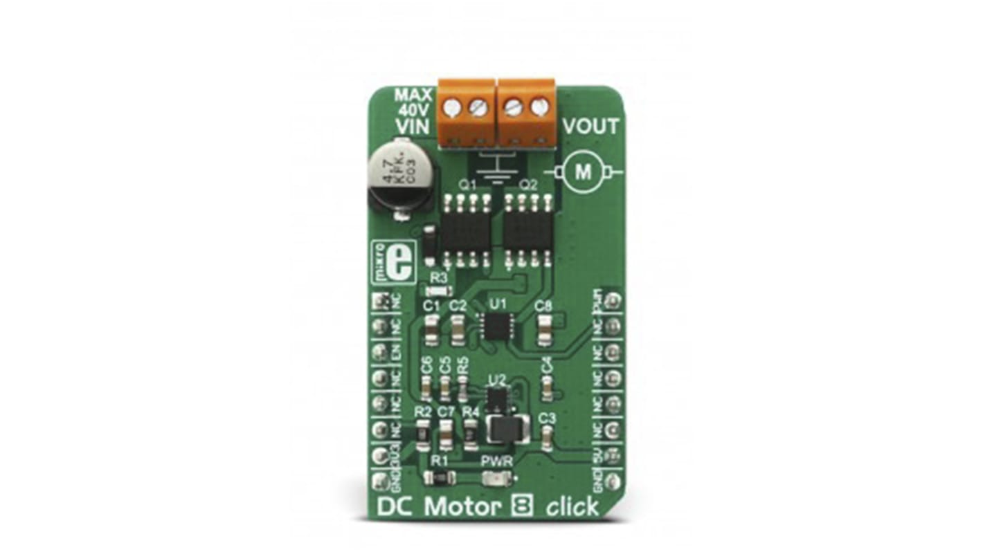 per Azionamento per motori c.c. DC Motor 8 Click MIC4605