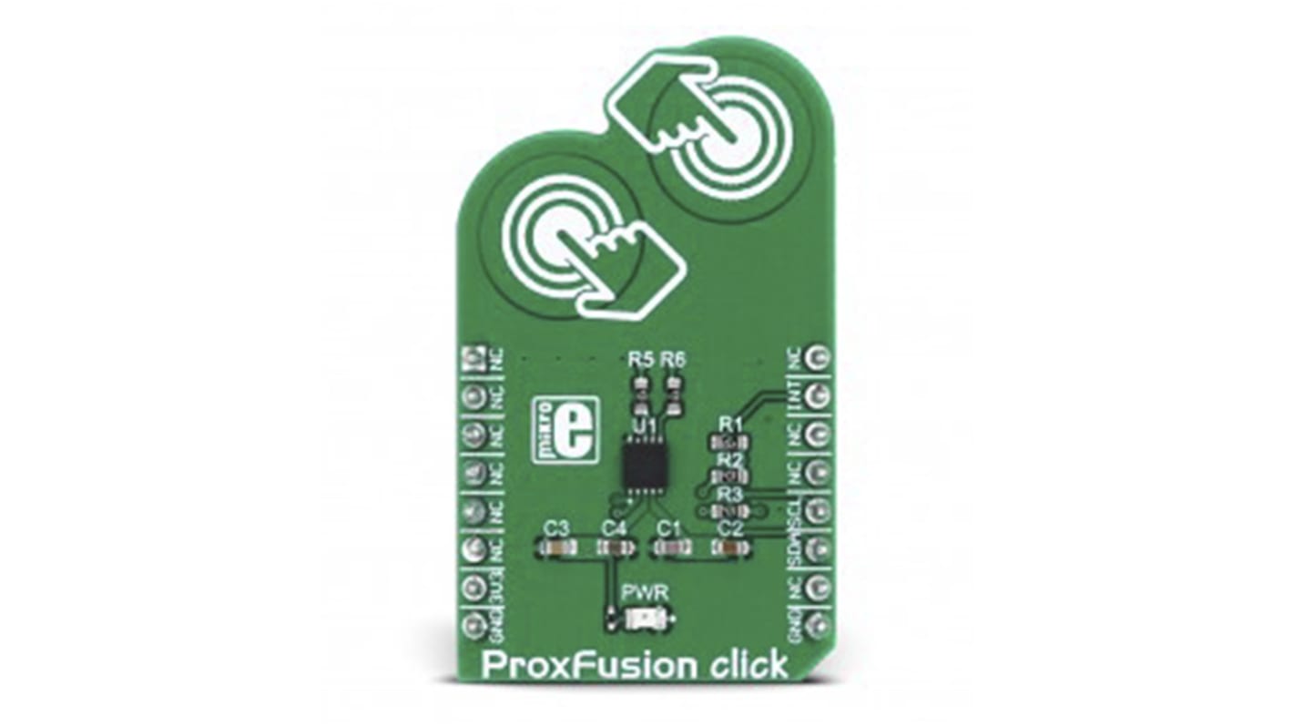 MikroElektronika, ProxFusion Click Capacitive Touch Sensor mikroBus Click Board, IQS624 - MIKROE-2920