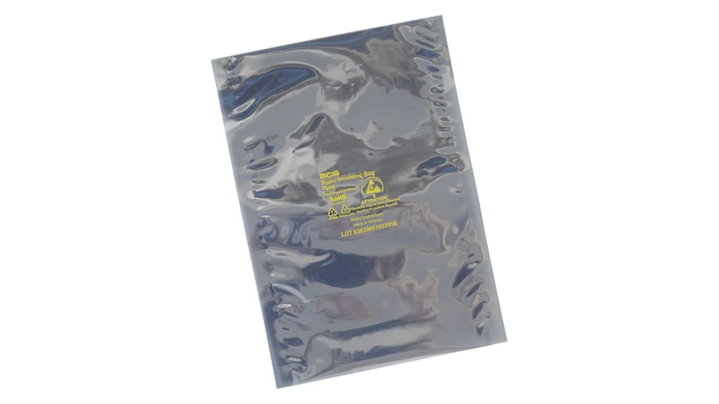 Sachet à blindage statique, SCS 203mm x 152mm x 0.071mm, Transparent