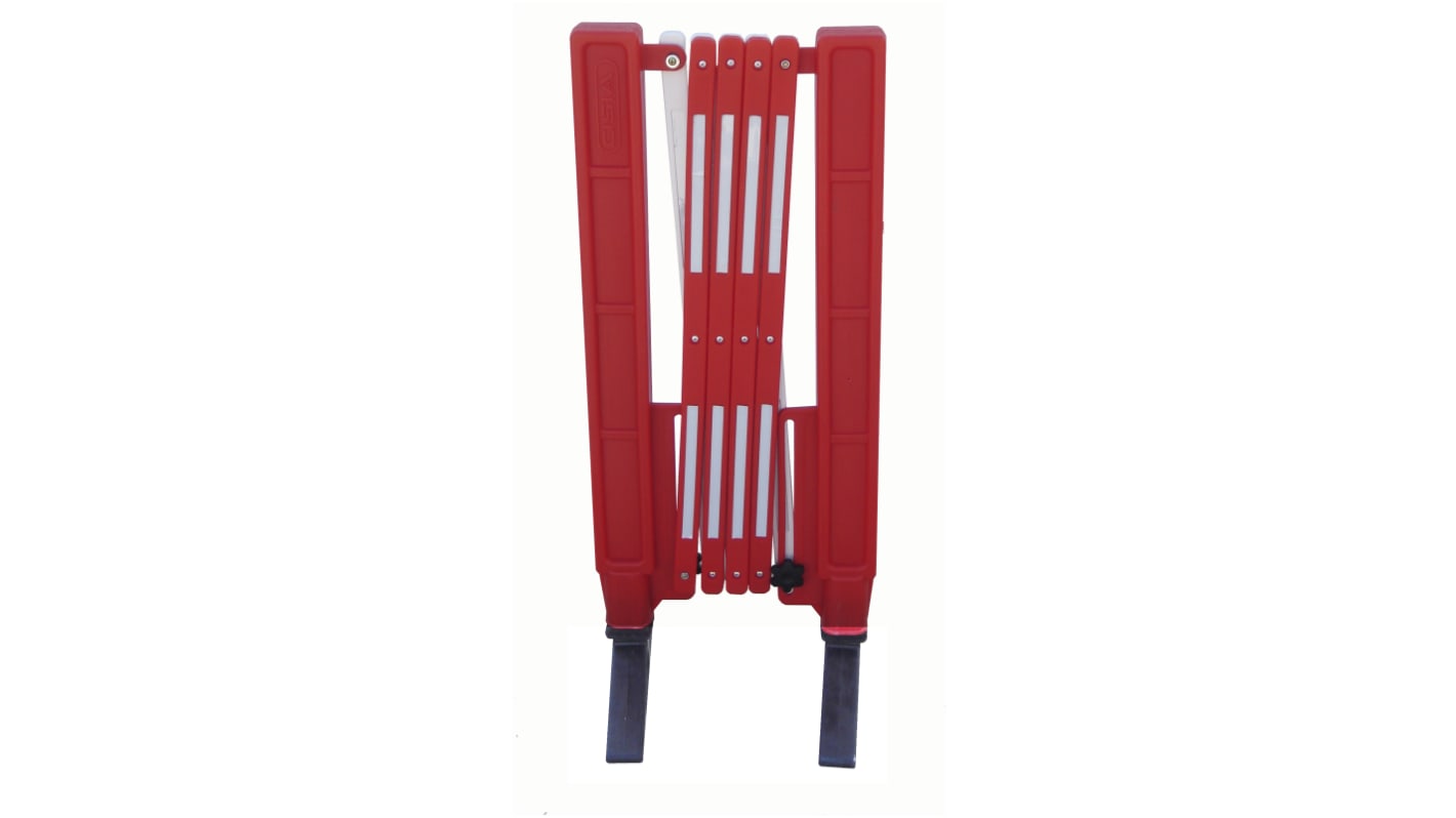 Barrière sécurité RS PRO en Polypropylène Rouge, blanc, larg. 400mm x Haut.  1000mm