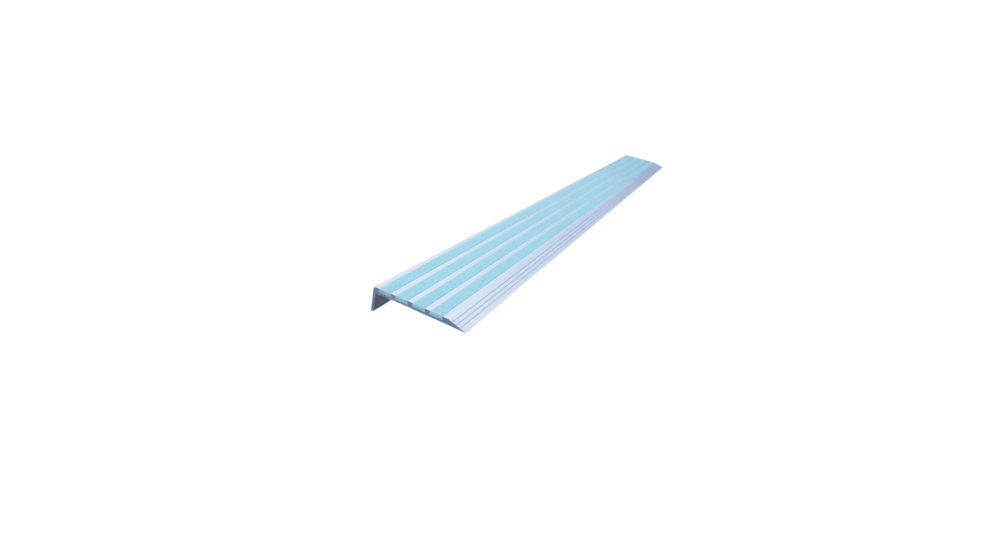 Parabordi RS PRO in Alluminio, Sabbia al quarzo, 76mm x 900mm x 5mm, col. Fluorescente