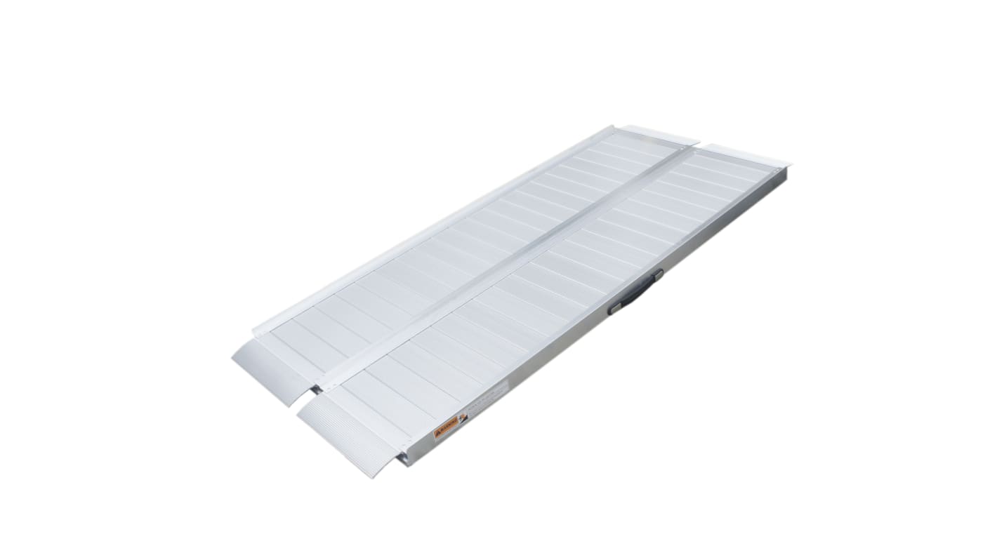 Rampa plegable de aluminio, long. 1830mm x anch. 710mm x alt. 50mm, carga máx. 272kg