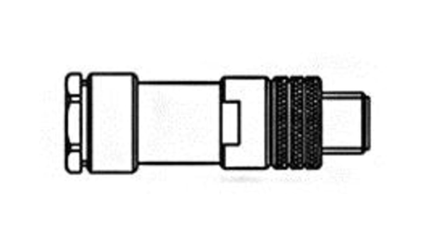 Molex Körcsatlakozó, 4 pólusú, M8, Egyenes, Kábelre szerelhető, érintkező neme: apa, Nano-Change sorozatú