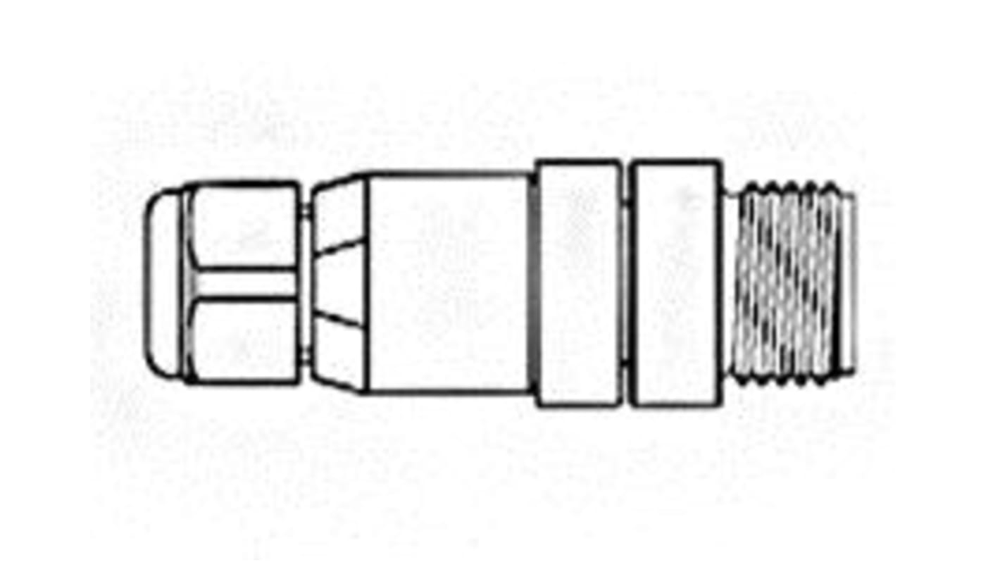 Molex serie Micro-Change M12 Cirkulær konnektor, Lige 4-Polet Stik, Kabelmontering med Han Kontakter, IP67