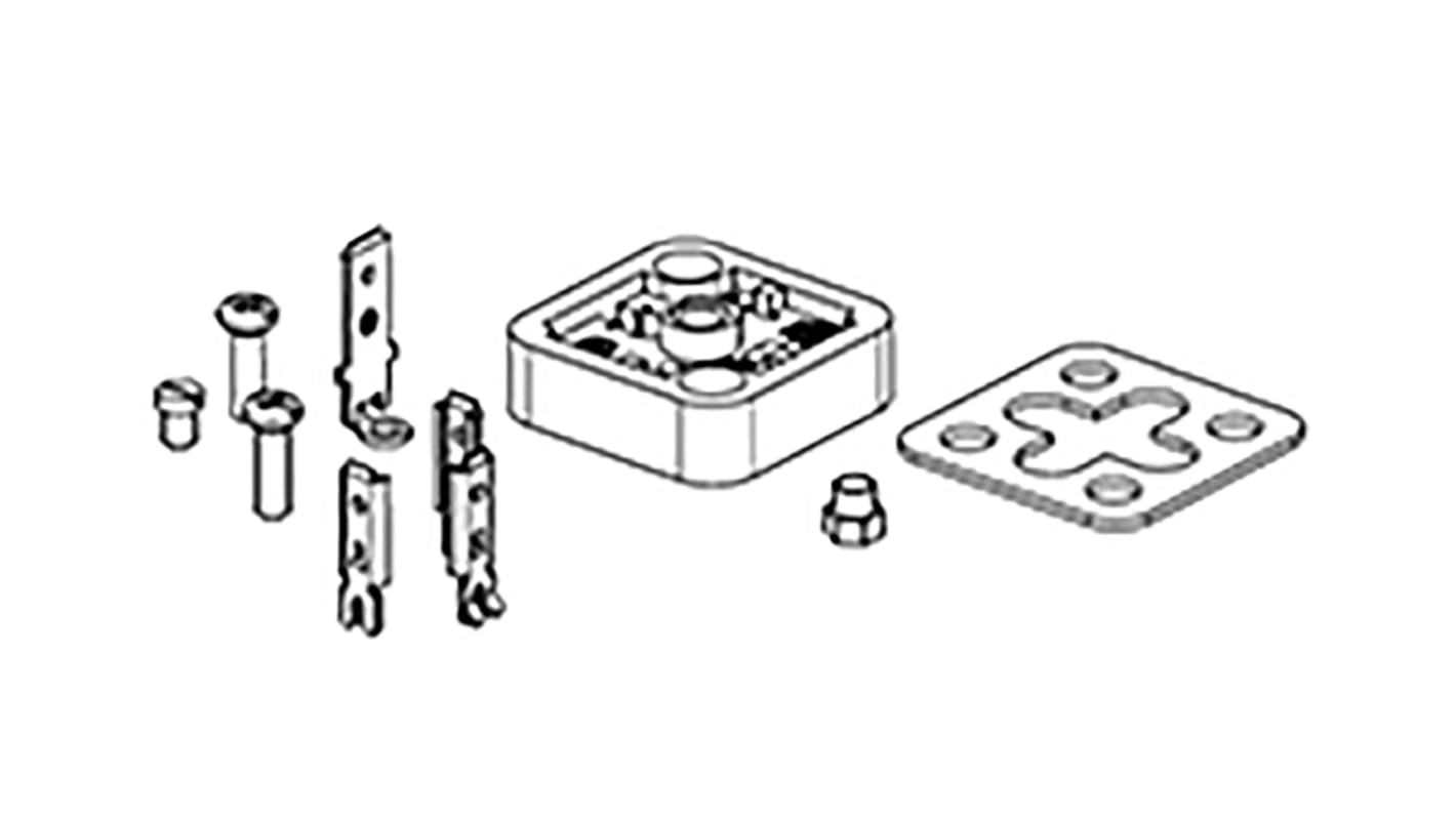 Molex ソレノイドバルブコネクタ用アクセサリ 121012シリーズ DIN 43650 A 3P+E IP65, IP67 121012-0019