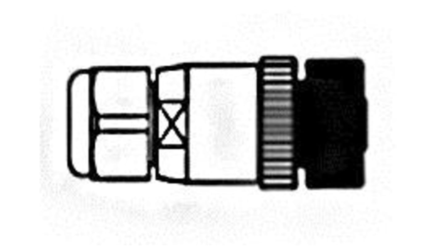 Connettore circolare Molex, femmina, serie Micro-Change, M12, 8 poli, Montaggio su cavo