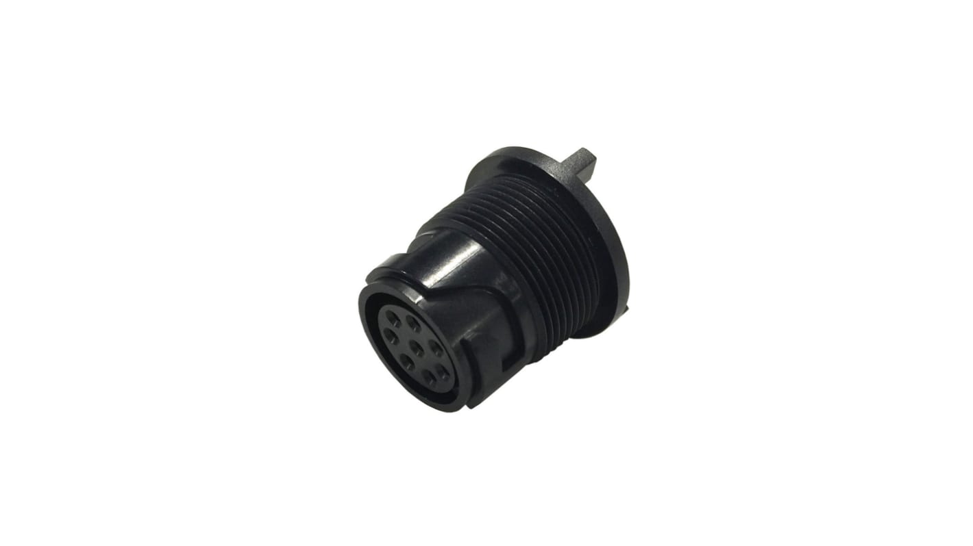 Conector circular Bulgin hembra serie Buccaneer 4000 de 2 vías macho, tamaño carcasa 20, Montaje trasero, IP66, IP68,