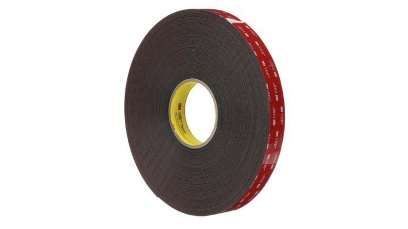 3M 5952 19mm x 33m 3M 5952F, VHB™ Black Foam Tape, 19mm x 33m, 1.1mm