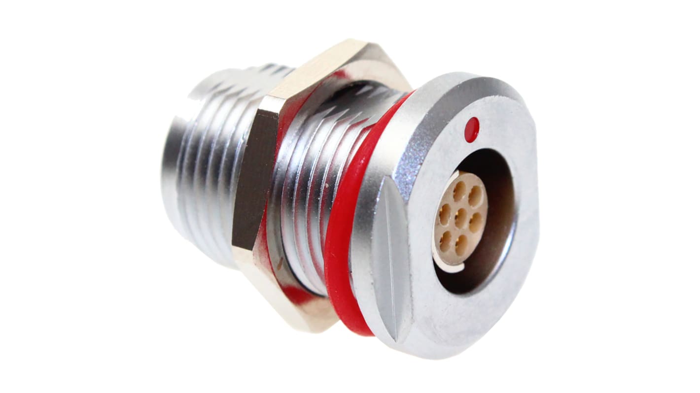 CAMDENBOSS Circular Connector, 7 Contacts, Panel Mount, Socket, Female, IP68, CamCirc CCM2 Series