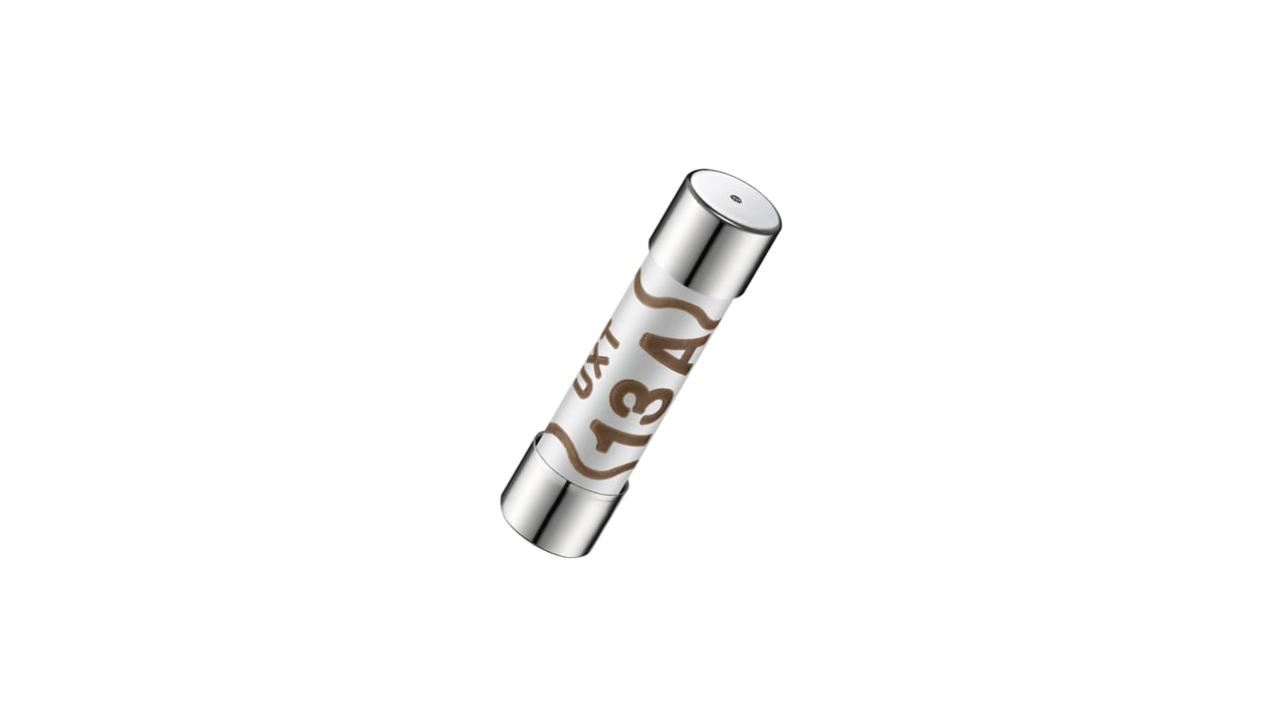 RS PRO 13A T Ceramic Cartridge Fuse, 6.3 x 25mm