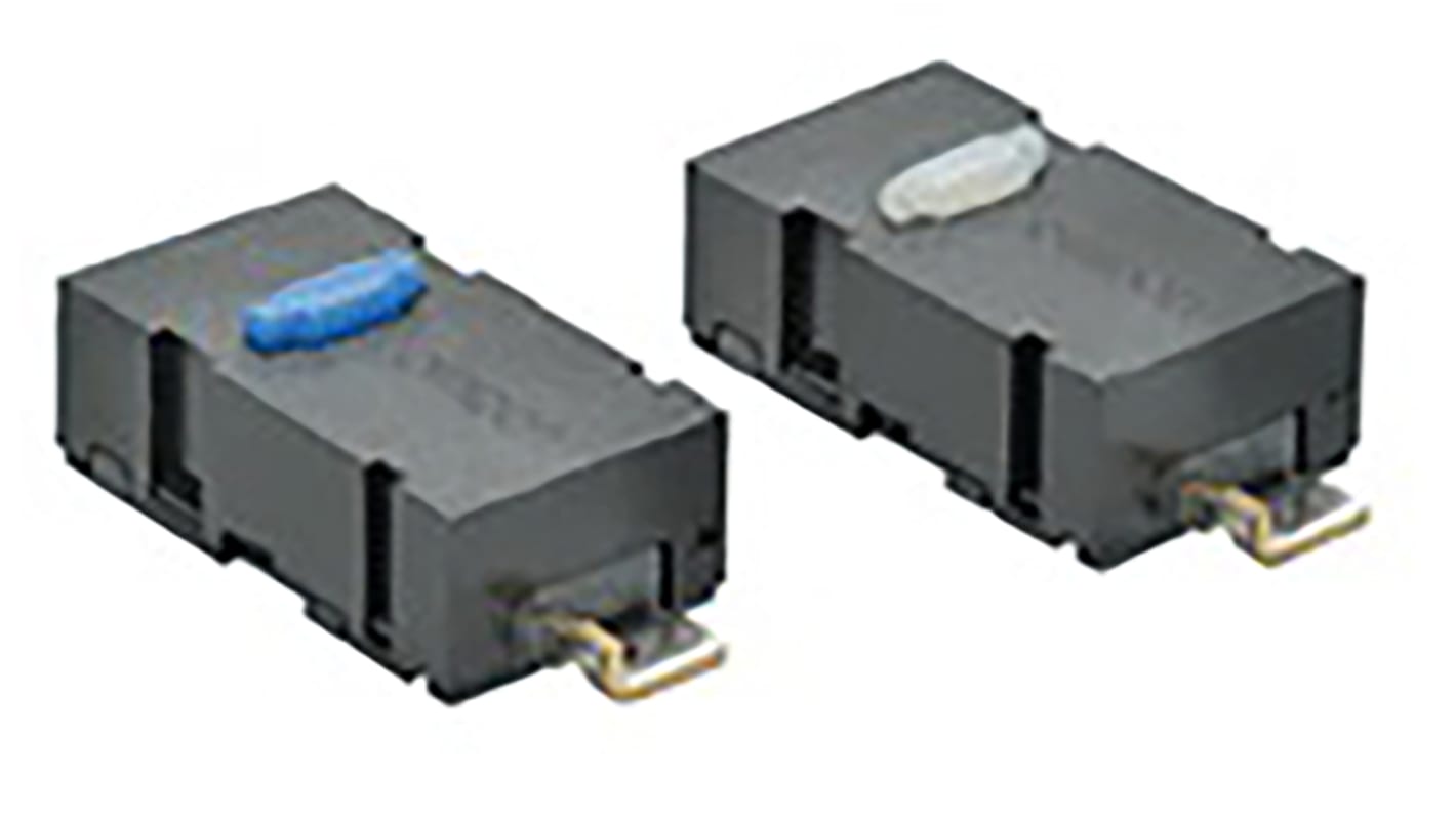 Omron Subminiatur-Mikroschalter Knopf-Betätiger SMD, 1 mA, SPST IP 40 1,2 N -25°C - +85°C