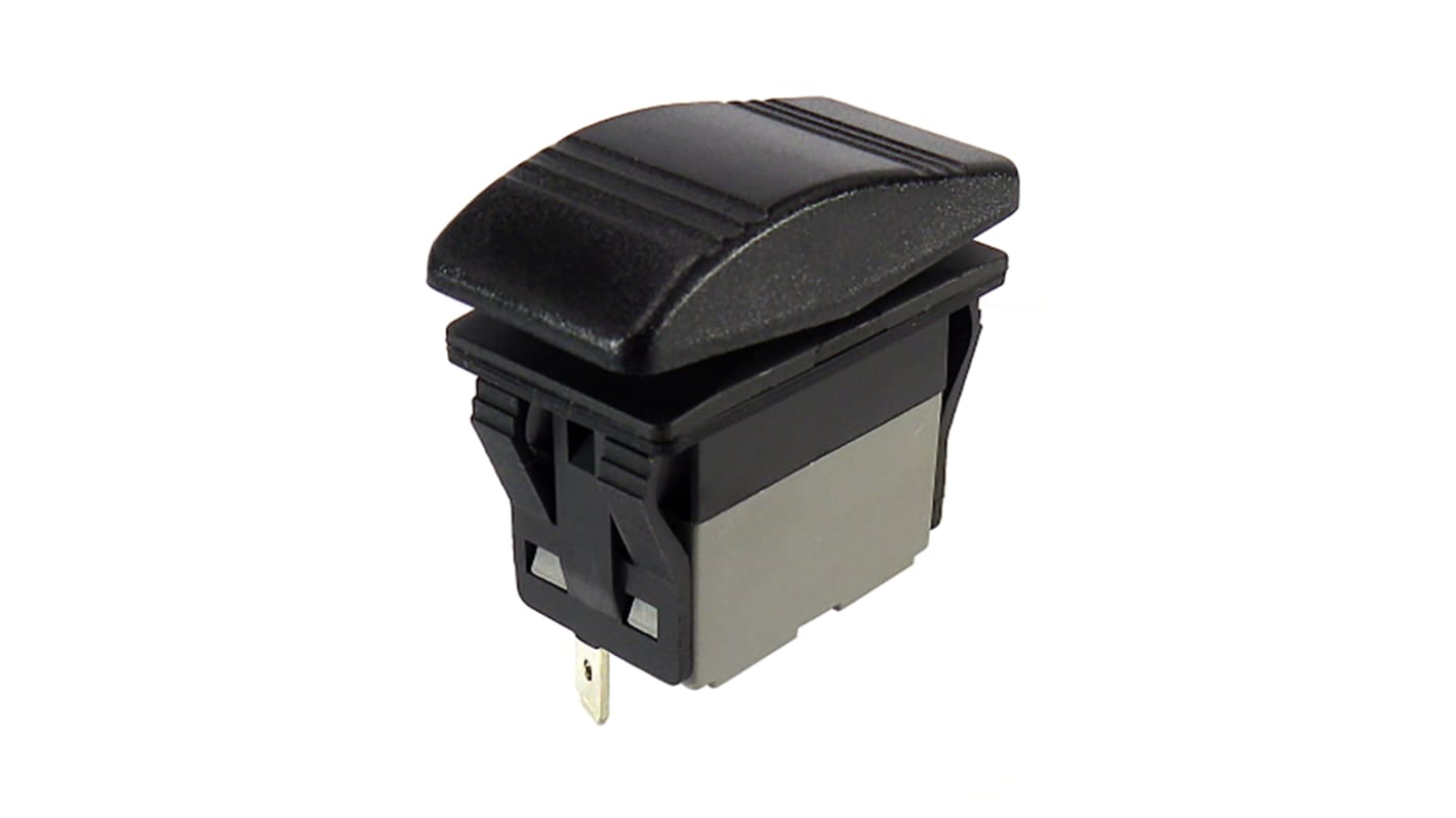 Interruptor de balancín, Contacto SPDT, On-Off-On, 16 A a 125 → 250 V ac, 16 A a 30 V dc, 20 A a 125 →