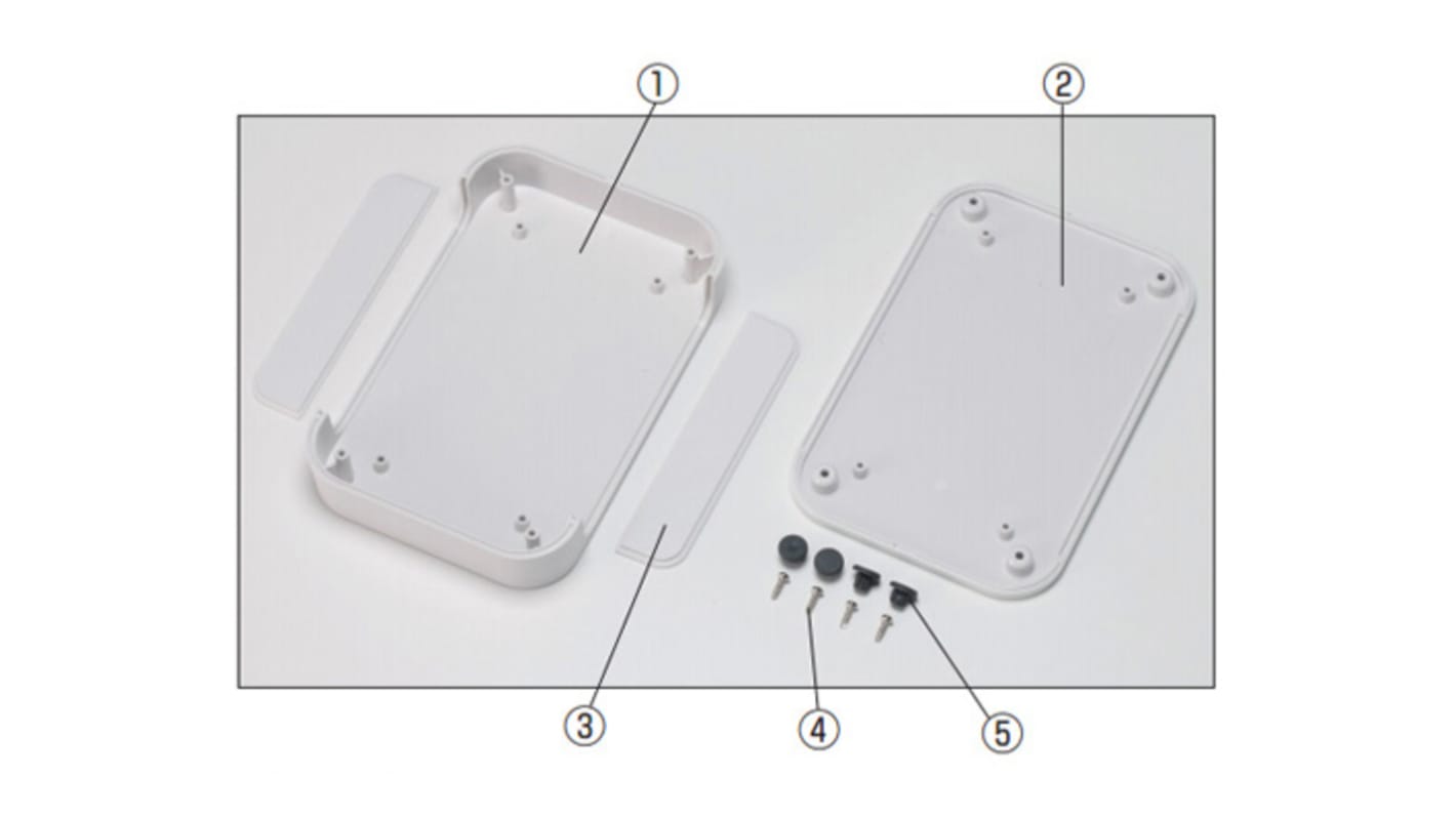 Caja Takachi Electric Industrial de ABS Gris, 100 x 100 x 22.5mm, IP40