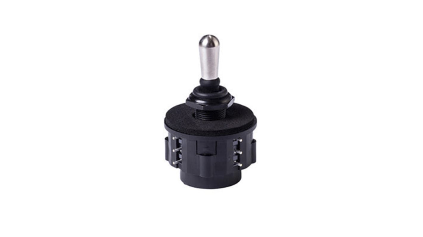 APEM NZ Joystick, 2-Achsen Potenziometrisch Dual, 125V ac / 2 A Griff Typ Hebel