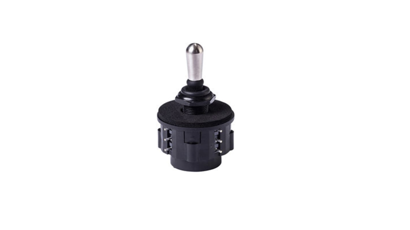 Interruptor de joystick, 2 ejes, 100 mA, Soldadura, 125V ac, -40 → +85°C NZ