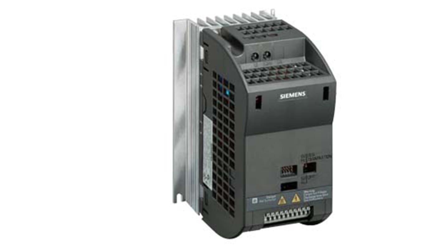 Siemens Inverter Drive, 0.55 kW, 1, 3 Phase, 230 V ac, 7.7 A, SINAMICS G110 Series