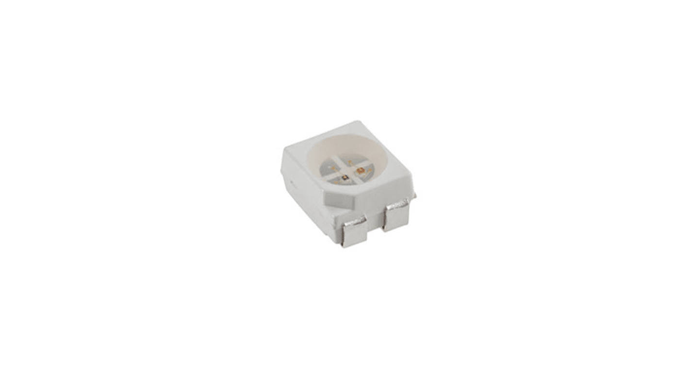 Bivar SMD LED Grün, Rot, Gelb 2,4 V, 2,6 V, 4,5 V, Cluster 3-LEDs, 120°, 4-Pin PLCC 4