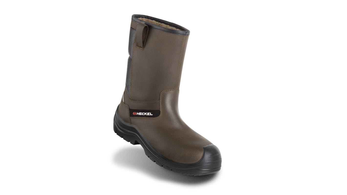 Stivaletti antinfortunistici S3 Heckel da  Unisex tg. 37, col. Nero , resistenti all'acqua, con puntale di sicurezza