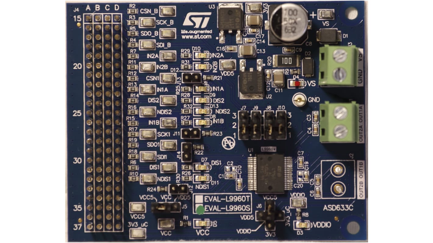 Placa de desarrollo Driver de medio puente STMicroelectronics Evaluation Boards - EVAL-L9960