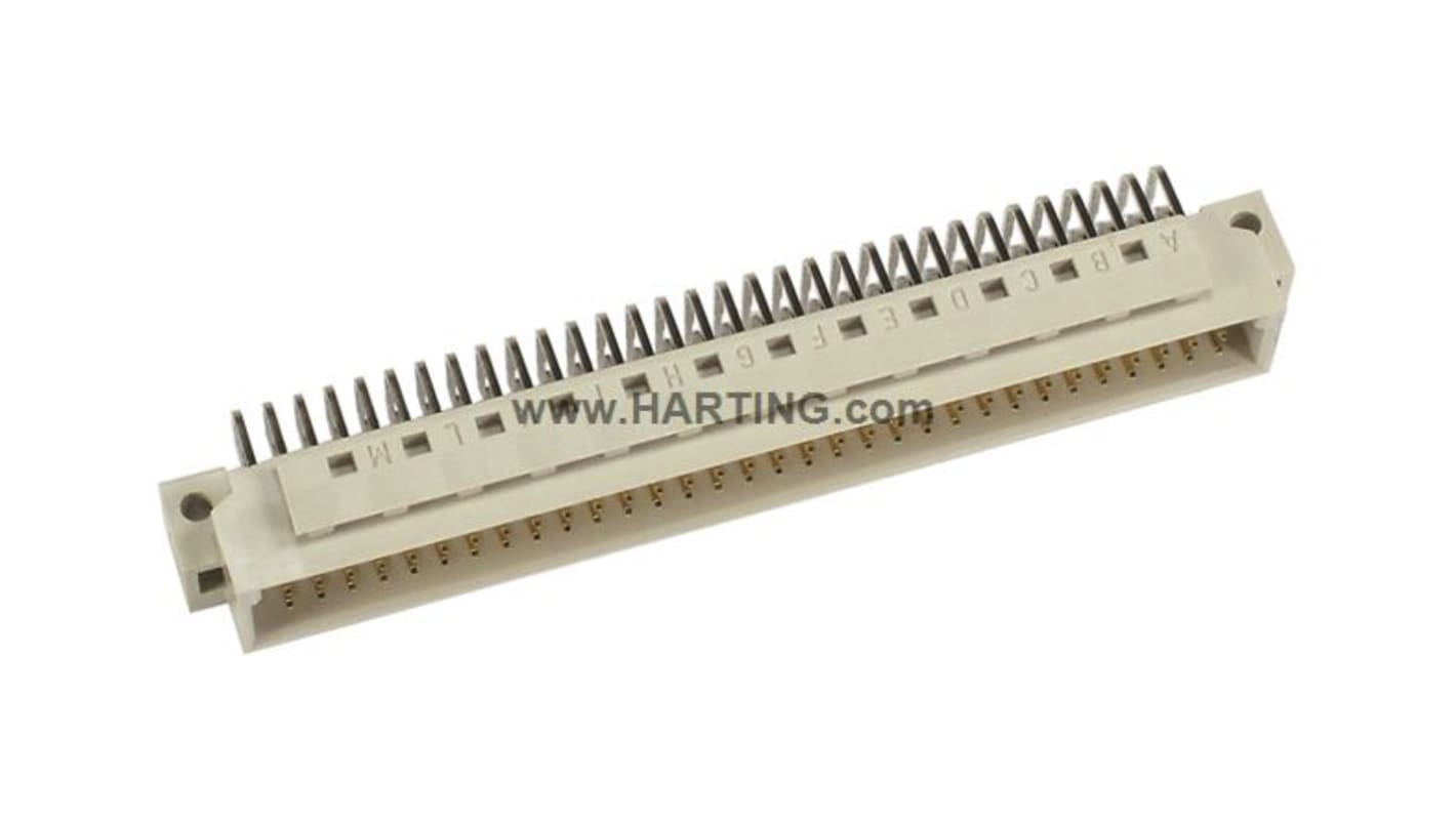 HARTING DIN 41612 csatlakozó DIN 41612 sorozat, távolság: 2.54mm, 96 érintkező, 3 soros, Szögletes, Férfi, típus: C