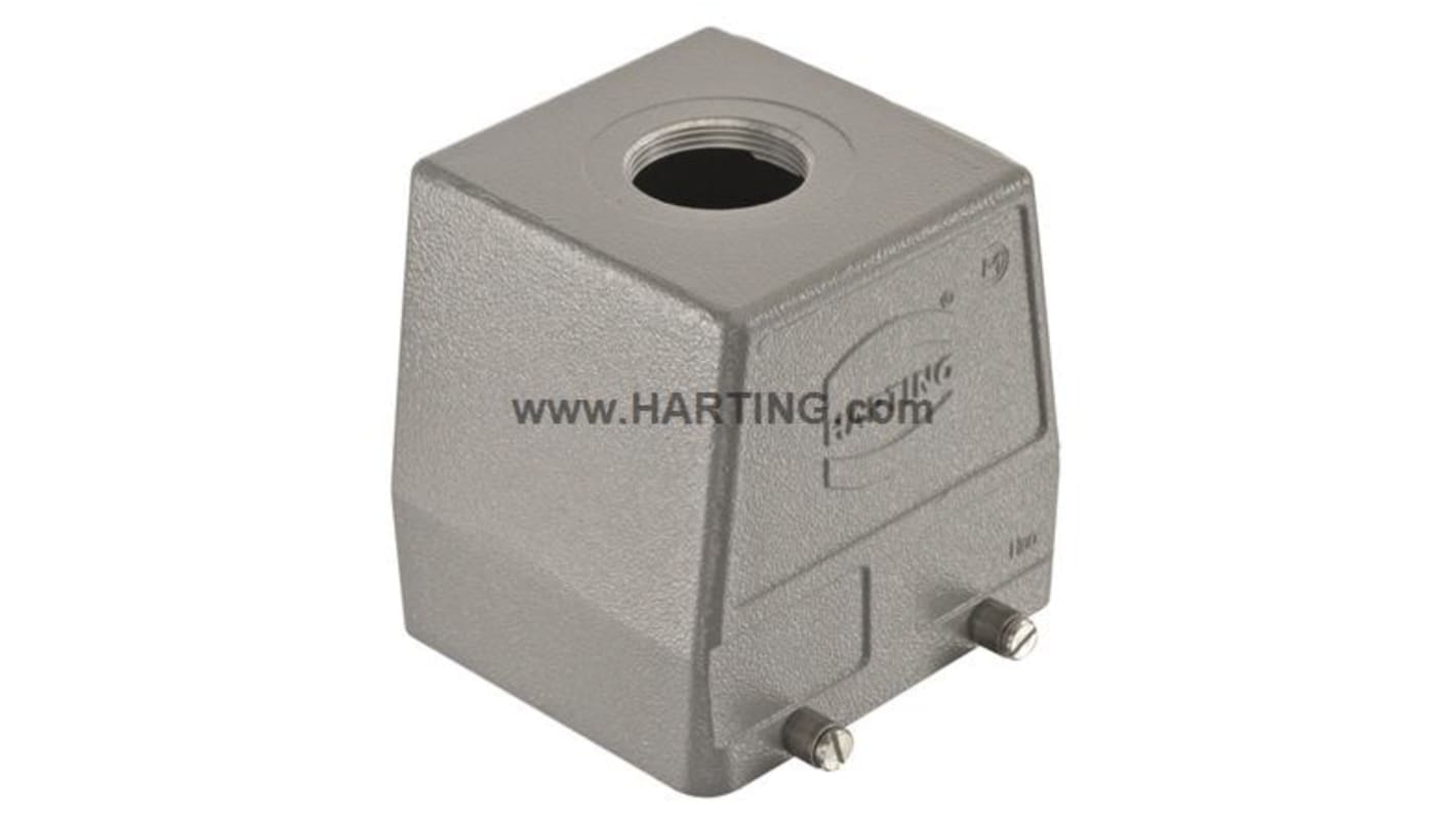Carcasa para conector industrial con entrada superior HARTING serie Han B tamaño 32B, con rosca M32