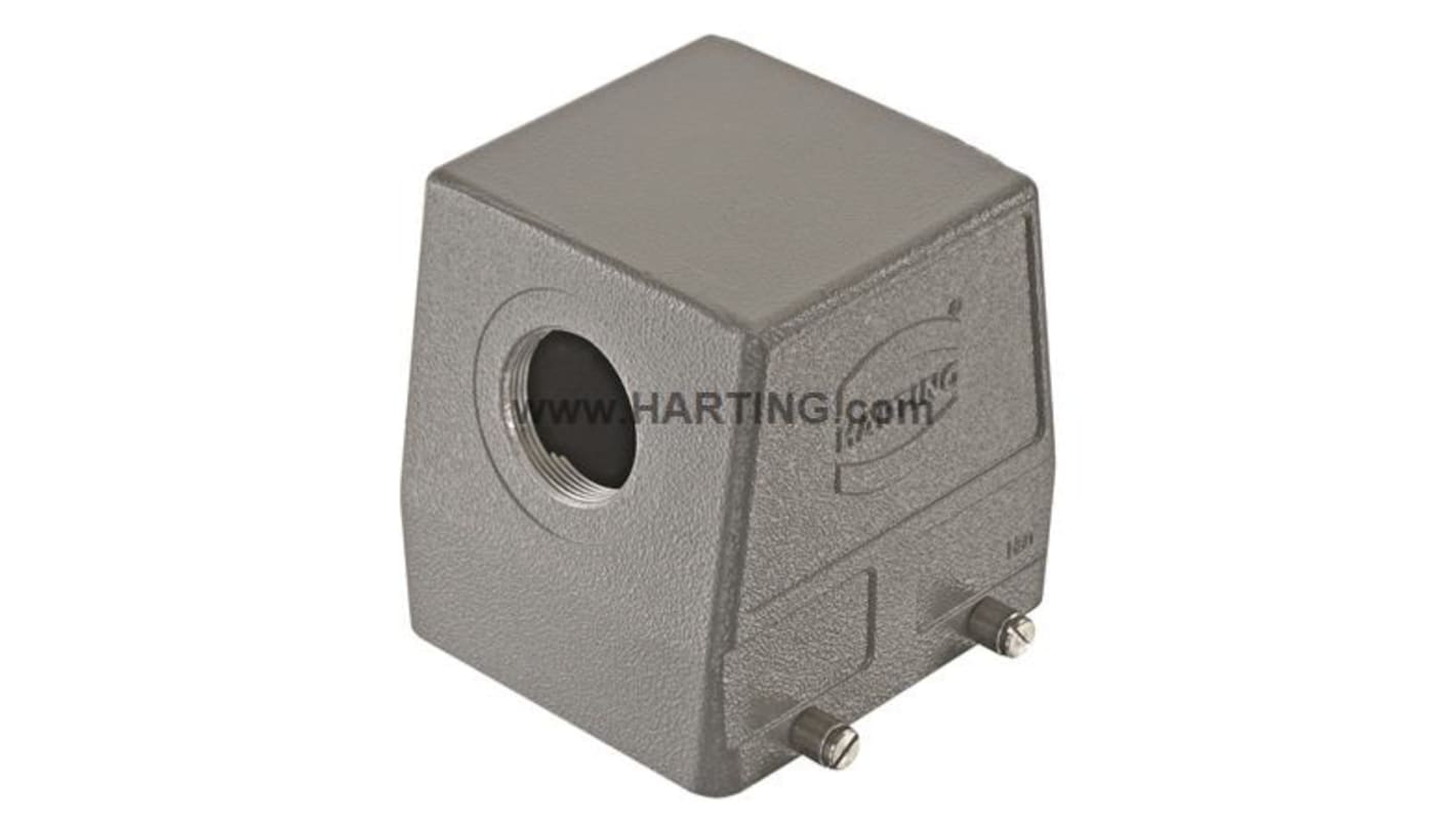 Carcasa para conector industrial con entrada lateral HARTING serie Han B tamaño 32B, con rosca M50