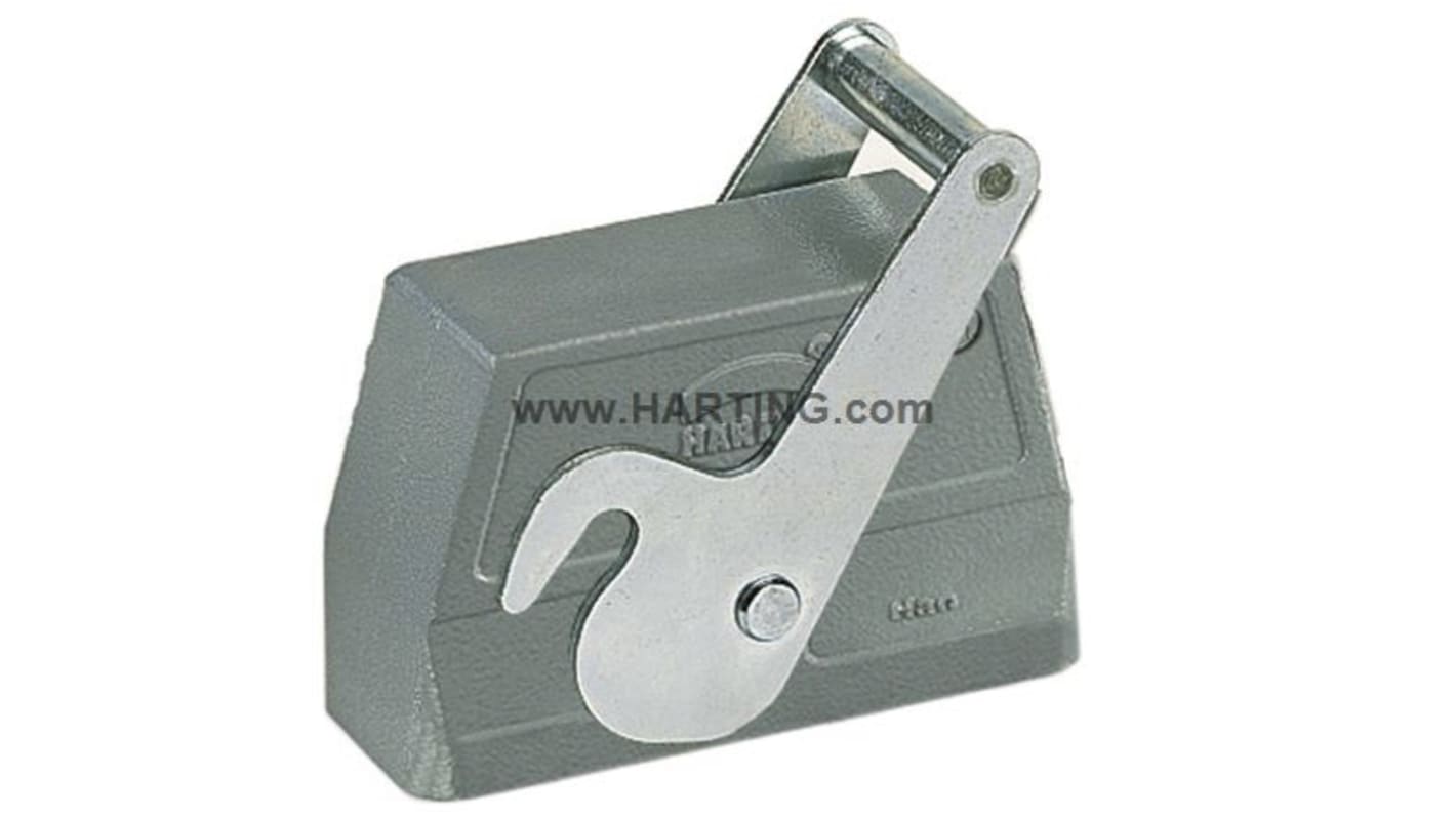 Carcasa para conector industrial con entrada lateral HARTING serie Han B tamaño 24B, con rosca M40