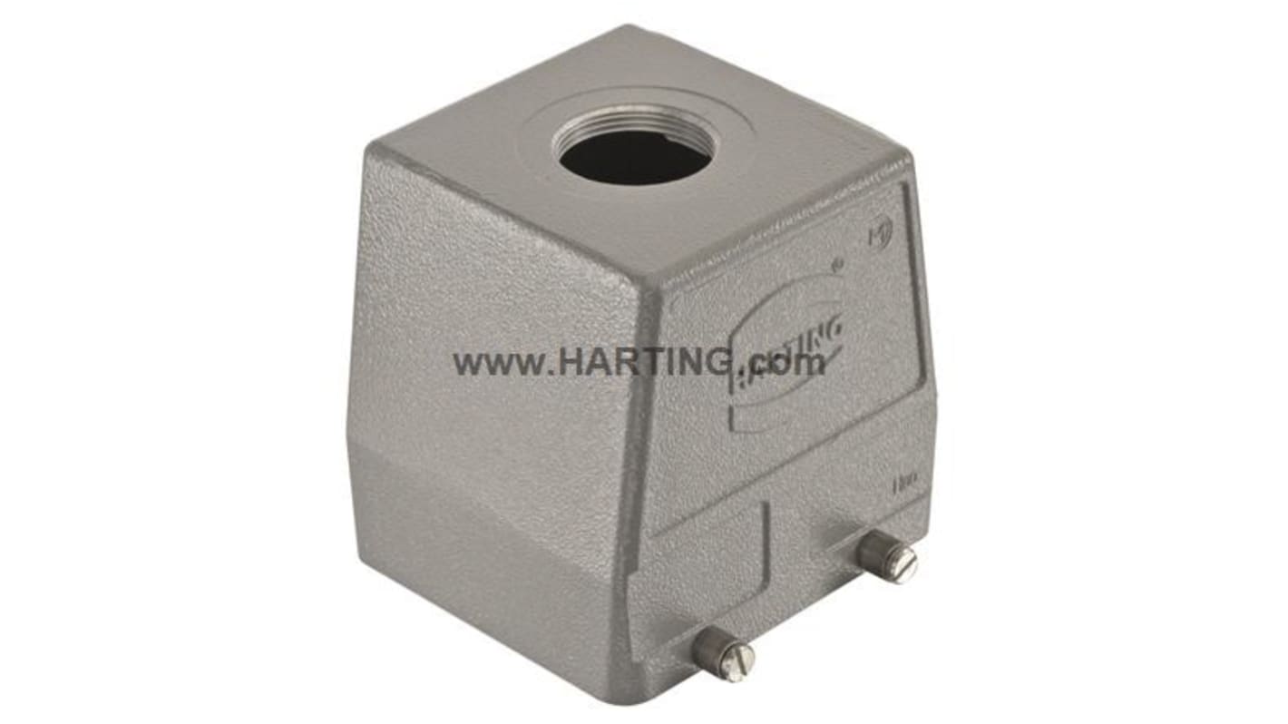 Carcasa para conector industrial con entrada superior HARTING serie Han B tamaño 32B, con rosca M50