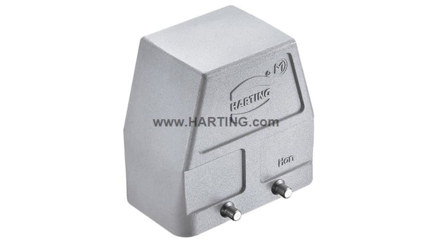 Carcasa para conector industrial con entrada lateral HARTING serie Han EMC/B tamaño 10B, con rosca M25