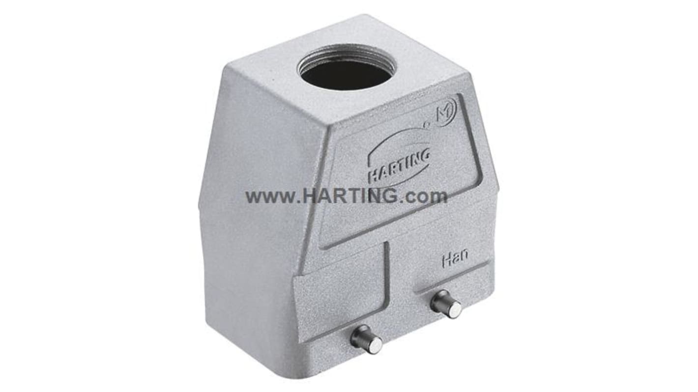 Carcasa para conector industrial con entrada superior HARTING serie Han EMC/B tamaño 10B, con rosca M25