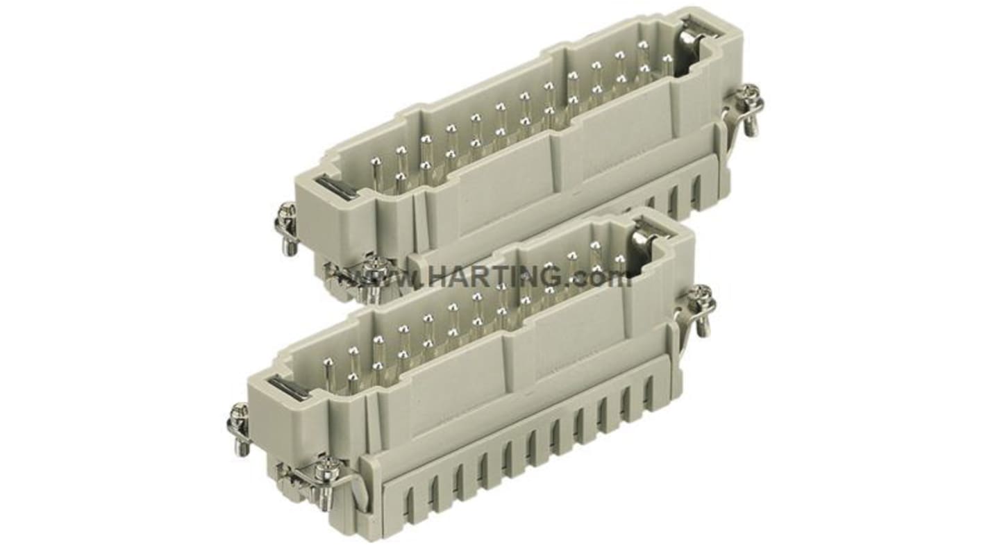 Inserto connettore HARTING, Maschio, serie Han ES, 16A, 48 vie