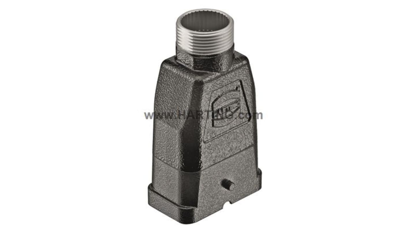 Carcasa para conector industrial con entrada superior HARTING serie Han-Compact tamaño 8, con rosca M25