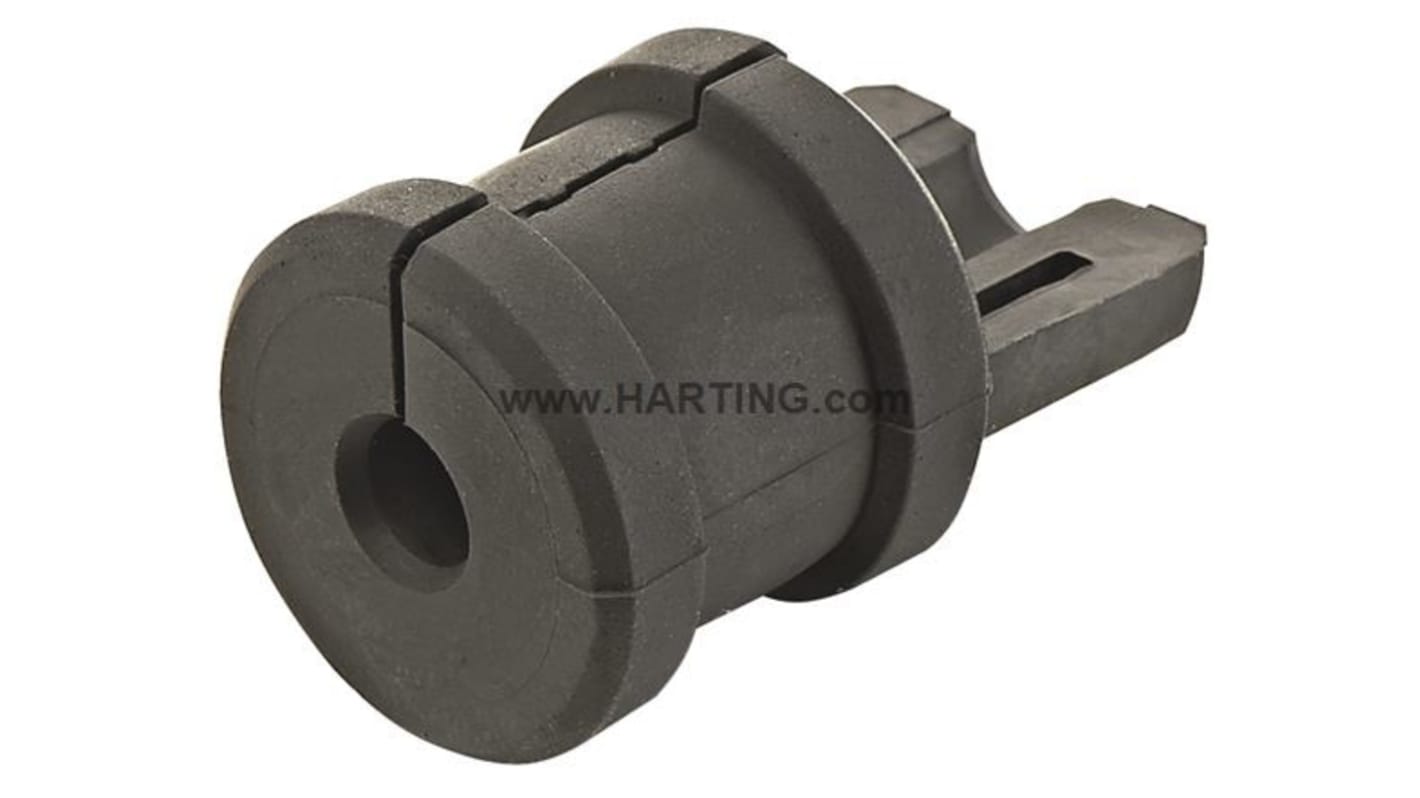 Pasamuro HARTING Han de Termoplástico Negro, long. 13mm, Ø cable máx. 11mm