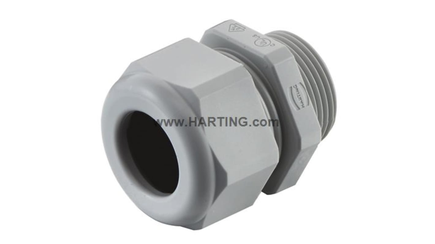 HARTING Cable Gland, Han CGM-P Series Thread Size M32, For Use With Connectors