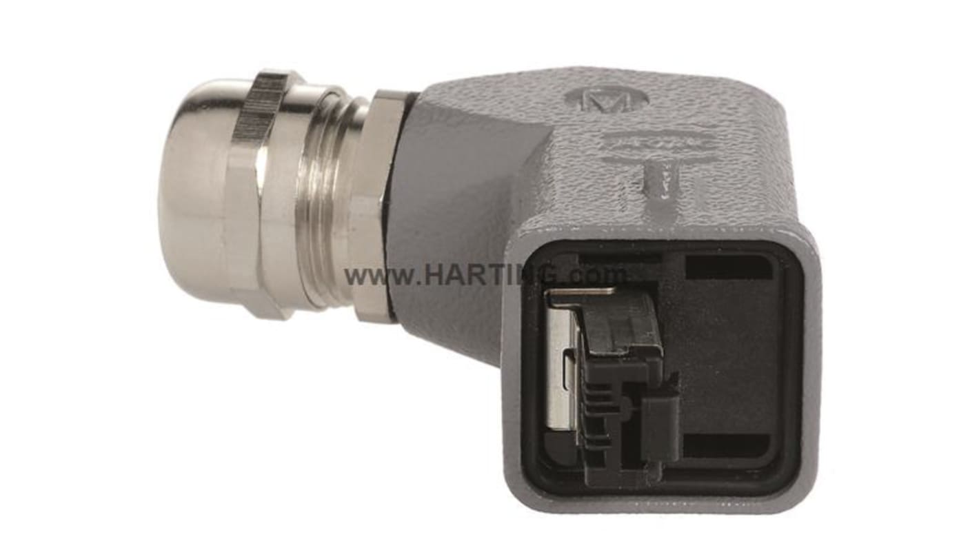 HARTING Cat5 Plug, 4 Way, Male, Han A, Cable Mount